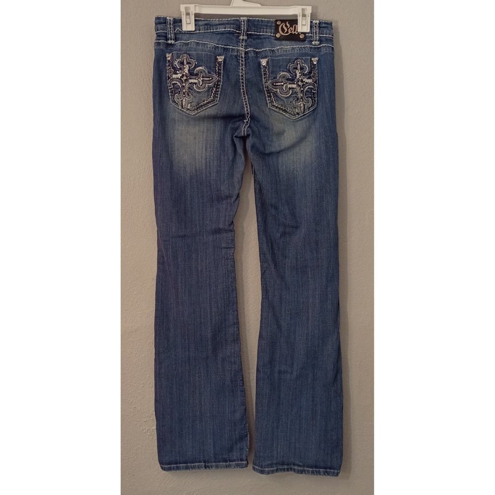 CELLO Women's Med Wash Jeans Boot Cut Pants Size 15 Y2K - Picture 2 of 12